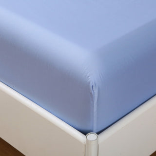 100% Cotton Fitted Sheet Pale Blue