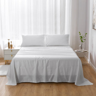 100% Cotton  Sheet Set White