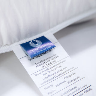 850 Loft Hungarian White Goose Down Pillow product tag