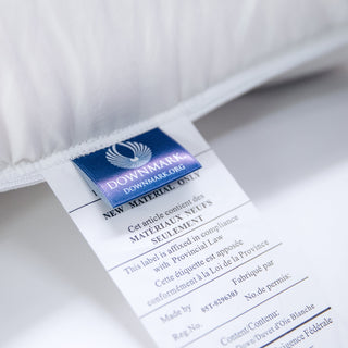 725 Loft European White Down Pillow product tag
