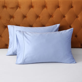 100% Cotton Pillowcase Pale Blue