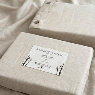 Bamboo Linen Fitted Sheet