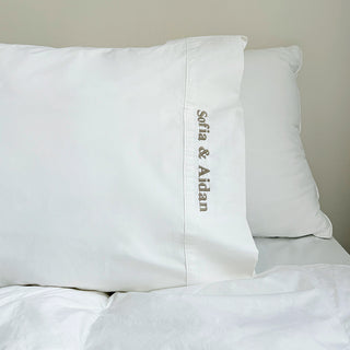 Custom Embroidered Pillowcase