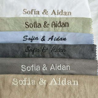 Custom Embroidered Pillowcase