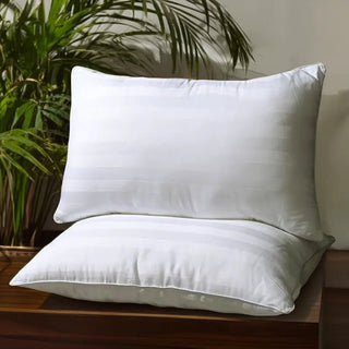 Damask Pillow Protector – 100% Cotton - Linens Delight -