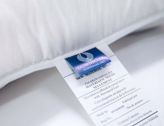 TENCEL™ Organic Cotton - 600 Loft White Goose Down Pillow - Linens DelightWhite Goose Down Pillow