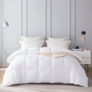Down & Feather Duvet in a bedroom