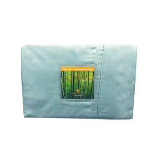 100% Bamboo Sheet Set Spa Blue with package